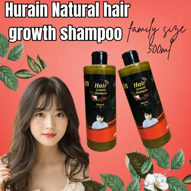 🌿 Hurain Natural Hair Growth Shampoo: Naturally Thicker, Healthier, and Stronger Hair.